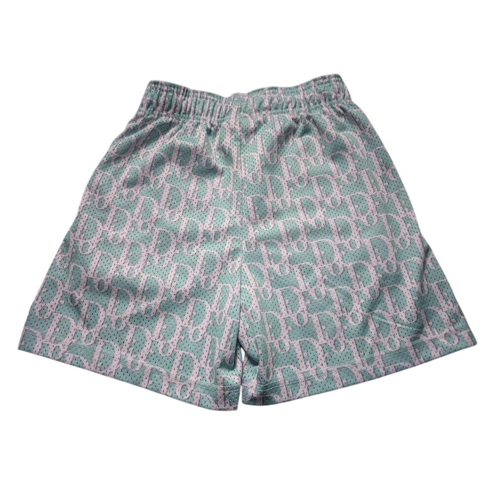 Bravest Studios Shorts Mens XS Mint Green Monogram Mesh Basketball Streetwear - Picture 4 of 6